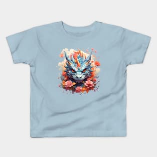 Japanese Colorful Cute Dragon Kids T-Shirt